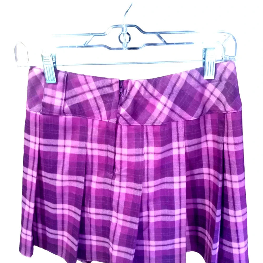 Wild Fable purple plaid mini skirt, XS - Picture 2 of 5